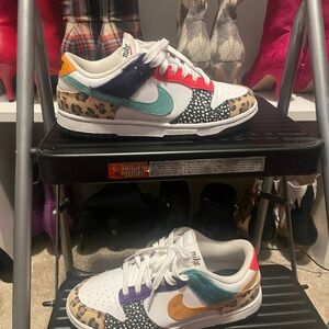 Nike Multicolor Animal Print Sneakers